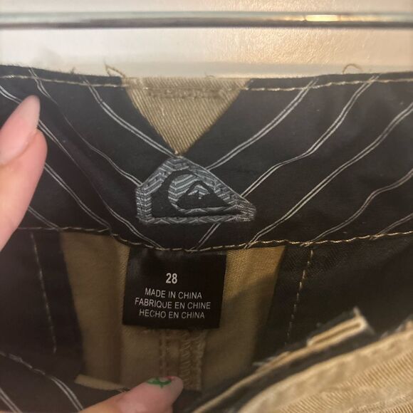 Quicksilver Men's Tan Pants chino size 28 EUC - Picture 2 of 4